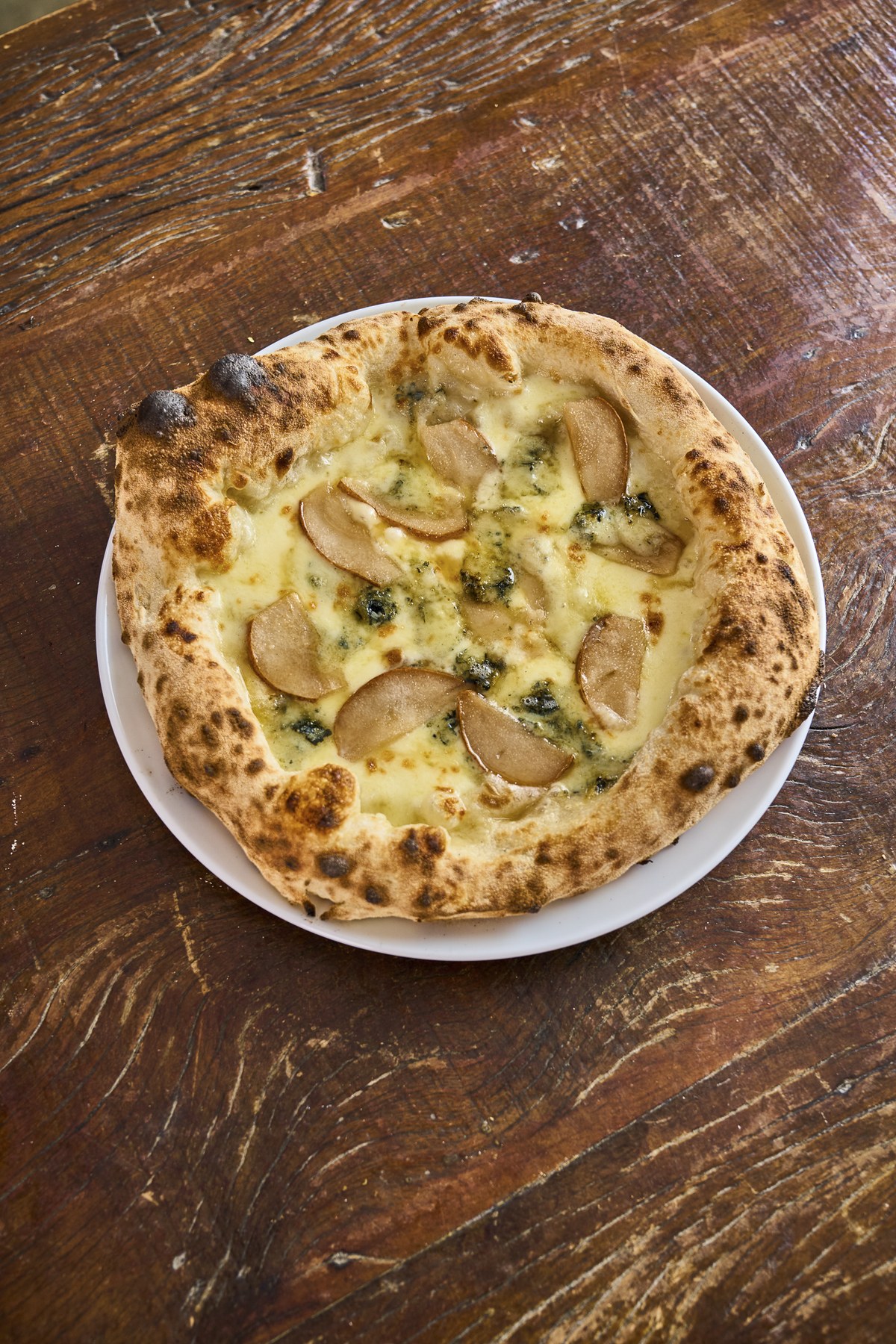 Pizza pera e gorgonzola Soffio